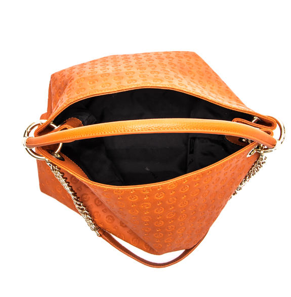 Embossed Heritage Shoulder bag ORANGE - Women&rsquo;s Bags