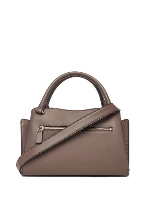JANE Handbag with shoulder strap dark taupe - Women’s Bags