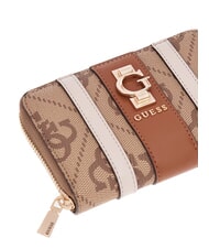 GUESS ERENIA Medium zip-around wallet MILK LOGO - Women&rsquo;s Wallets - 3