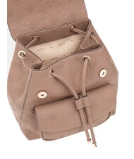 GUESS CRESIDIA II Backpack with pocket dark taupe logo - Women&rsquo;s Bags - 4