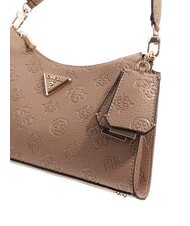 GUESS CRESIDIA II Shoulder bag with zip dark taupe logo - Women&rsquo;s Bags - 3