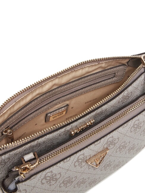 NOELLE 2 Shoulder bag dark taupe logo - Women&rsquo;s Bags
