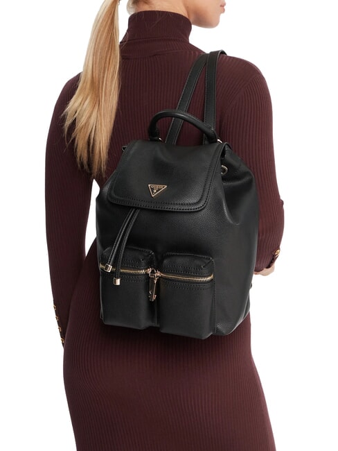 MANHATTAN 2 Backpack with pockets BLACK - Women’s Bags
