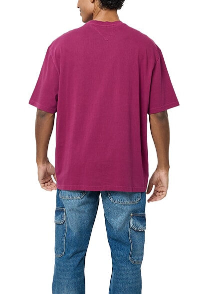 TH JEANS Maxi Flag Cotton T-Shirt valley grape - T-shirt