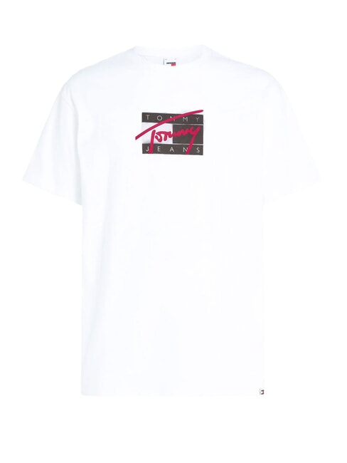 TH JEANS Paint Cotton T-Shirt white - T-shirt