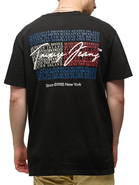 TH JEANS Signature Cotton T-Shirt black - T-shirt