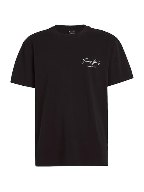 TH JEANS Signature Cotton T-Shirt black - T-shirt