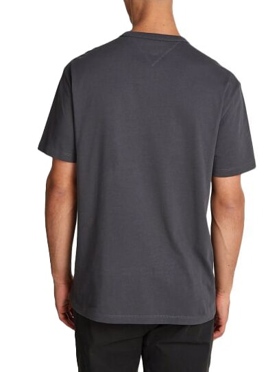 TH JEANS Short-sleeved cotton T-shirt new charcoal - T-shirt