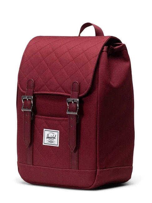 RETREAT MINI Backpack oxblood red quilted - Backpacks & School and Leisure