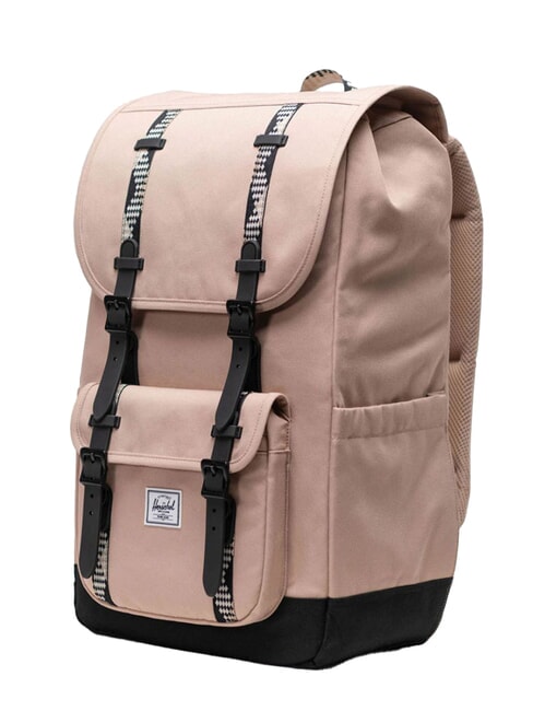 LITTLE AMERICA  Standard size backpack light taupe/black - Backpacks & School and Leisure