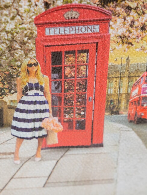 YESBAG Shoulder bag with print English rose - Women’s Bags