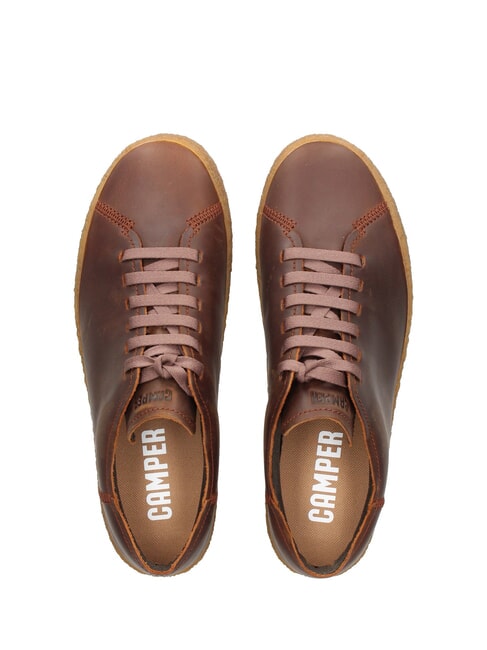 PEU TERRENO Leather sneakers medium brown - Men’s shoes