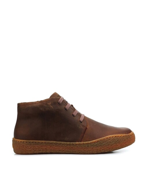 PEU TERRENO Leather boots medium brown - Men’s shoes