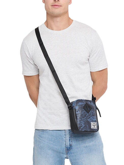 HERITAGE Small purse steel blue shale rock - Over-the-shoulder Bags for Men