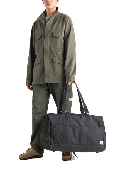 BENNETT Maxi bag with shoulder strap RAVEN CROSSHATCH - Duffle bags