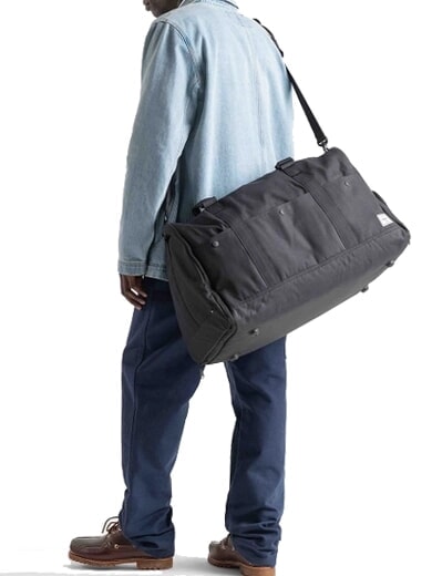 BENNETT Maxi bag with shoulder strap RAVEN CROSSHATCH - Duffle bags