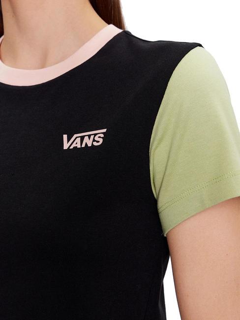 COLORBLOCK Short sleeve cotton t-shirt black/winter pear - T-shirt