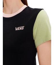 VANS COLORBLOCK Short sleeve cotton t-shirt black/winter pear - T-shirt - 3