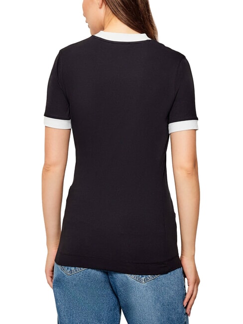 MINI ROSE Slim fit short-sleeved T-shirt jetbla - T-shirt