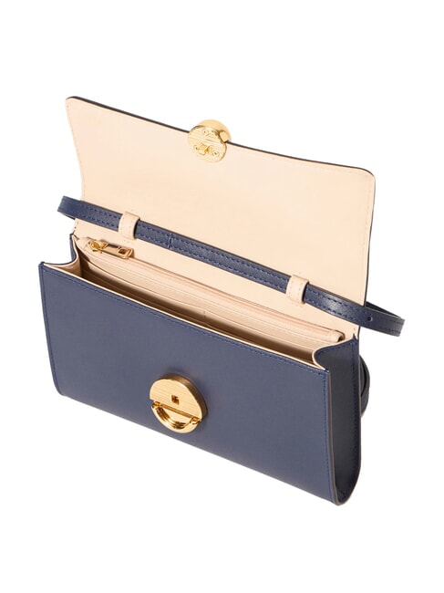 SFERA Mini shoulder bag, in leather royal blue - Women’s Bags