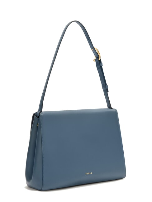 DOMUS  Shoulder bag, leather gray blue - Women’s Bags