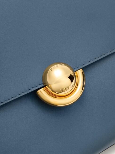 DOMUS  Shoulder bag, leather gray blue - Women’s Bags