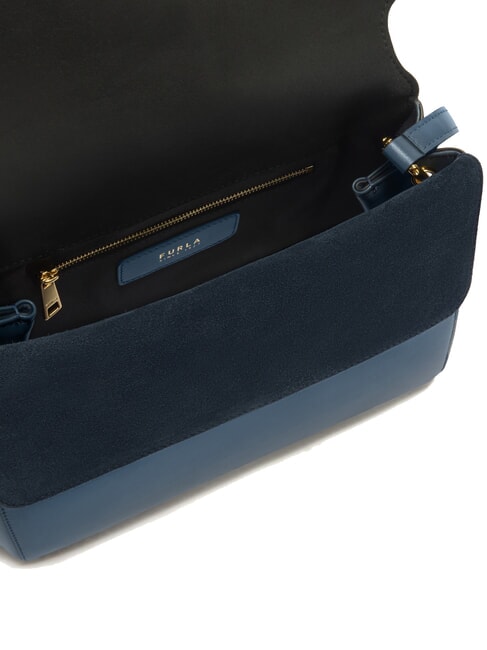 DOMUS  Shoulder bag, leather gray blue - Women’s Bags