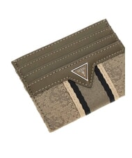 GUESS MADRID Card holder sand/military green - Men’s Wallets - 3