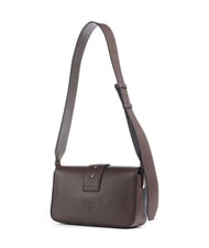 PINKO LOVE ONE SLOUCHY Mini leather shoulder bag brown chestnut-antique gold - Women’s Bags - 2