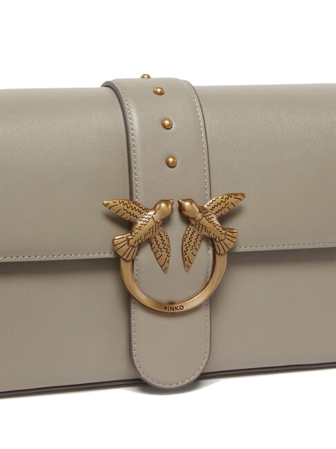 LOVE ONE CLASSIC SLOUCHY Leather shoulder bag walnut-antique gold - Women’s Bags