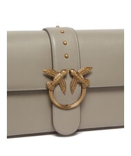 PINKO LOVE ONE CLASSIC SLOUCHY Leather shoulder bag walnut-antique gold - Women’s Bags - 3