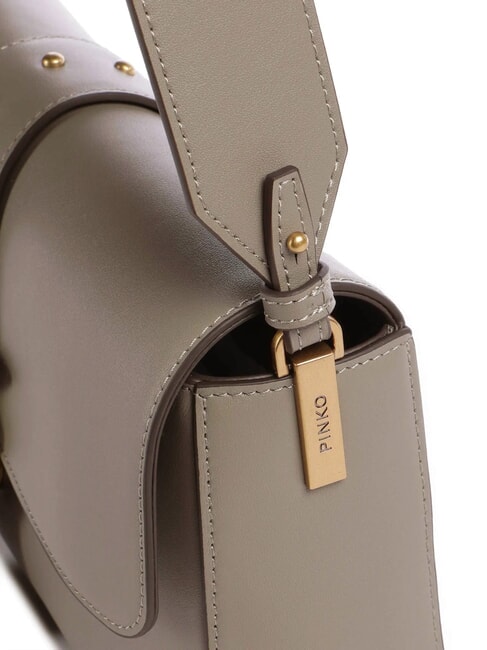 LOVE ONE CLASSIC SLOUCHY Leather shoulder bag walnut-antique gold - Women’s Bags