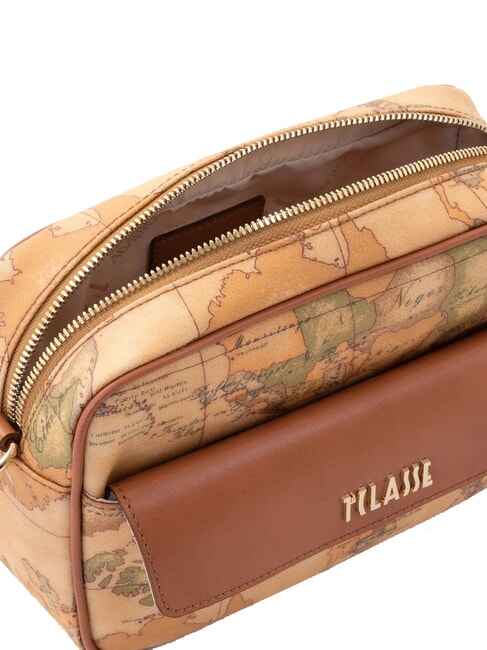 GEO CLASSIC Reporter shoulder bag with pocket NATURAL - Women’s Bags