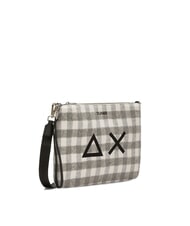 SUN68 TARTAN Clutch bag with polyserine and shoulder strap grigmed - Women&rsquo;s Bags - 2