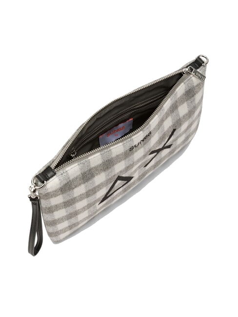TARTAN Clutch bag with polyserine and shoulder strap grigmed - Women&rsquo;s Bags