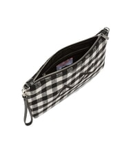 SUN68 TARTAN Clutch bag with polyserine and shoulder strap black - Women’s Bags - 3