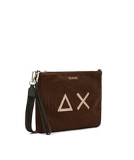 SUN68 CORDUROY Clutch bag with wristlet and shoulder strap - Women’s Bags