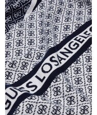 GUESS SEVYN 4G LOGO Scarf 4g cream and blue - Scarves - 3