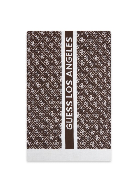 SEVYN 4G LOGO Scarf 4g brown and cream - Scarves