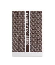 GUESS SEVYN 4G LOGO Scarf 4g brown and cream - Scarves - 2