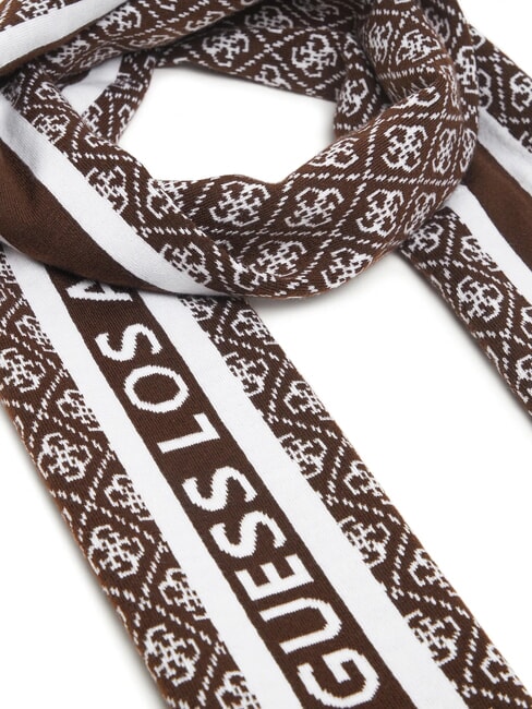 SEVYN 4G LOGO Scarf 4g brown and cream - Scarves