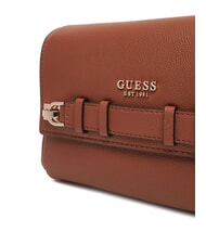 GUESS GREGORIA Shoulder bag with flap COGNAC - Women&rsquo;s Bags - 4