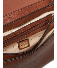 GUESS GREGORIA Shoulder bag with flap COGNAC - Women&rsquo;s Bags - 6