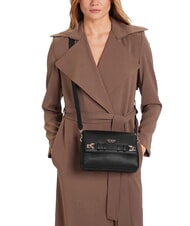 GUESS GREGORIA Shoulder bag with flap BLACK - Women’s Bags - 5