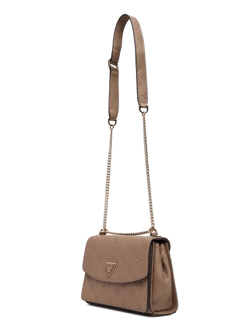 CRESIDIA II Shoulder bag with flap dark taupe logo - Women’s Bags