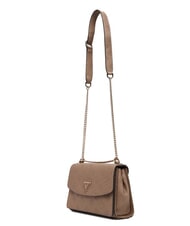 GUESS CRESIDIA II Shoulder bag with flap dark taupe logo - Women’s Bags - 2