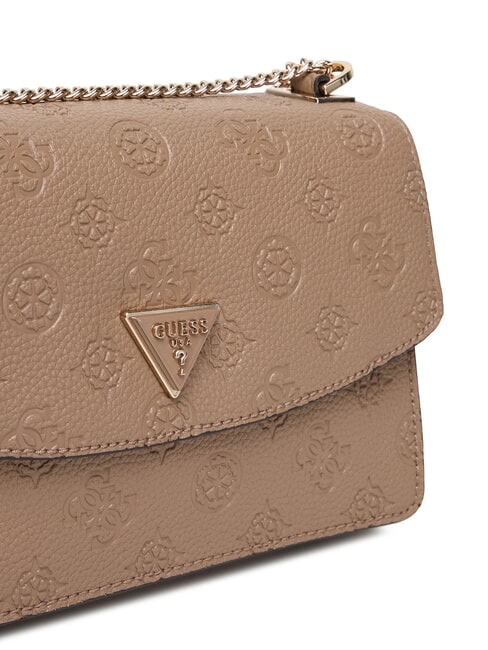 CRESIDIA II Shoulder bag with flap dark taupe logo - Women’s Bags