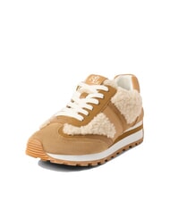 RALPH LAUREN DANI Leather sneakers with sheepskin inserts - Women’s shoes