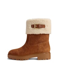 RALPH LAUREN ALLYSON Sheepskin and suede ankle boots - Women’s shoes