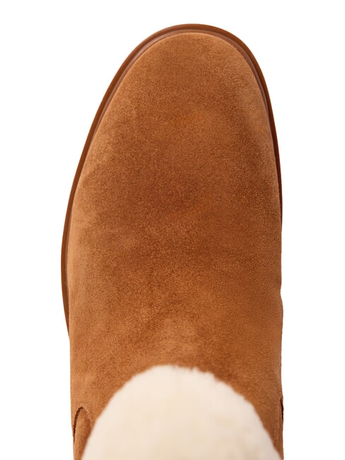 ALLYSON Sheepskin and suede ankle boots lauren tan2 - Women&rsquo;s shoes